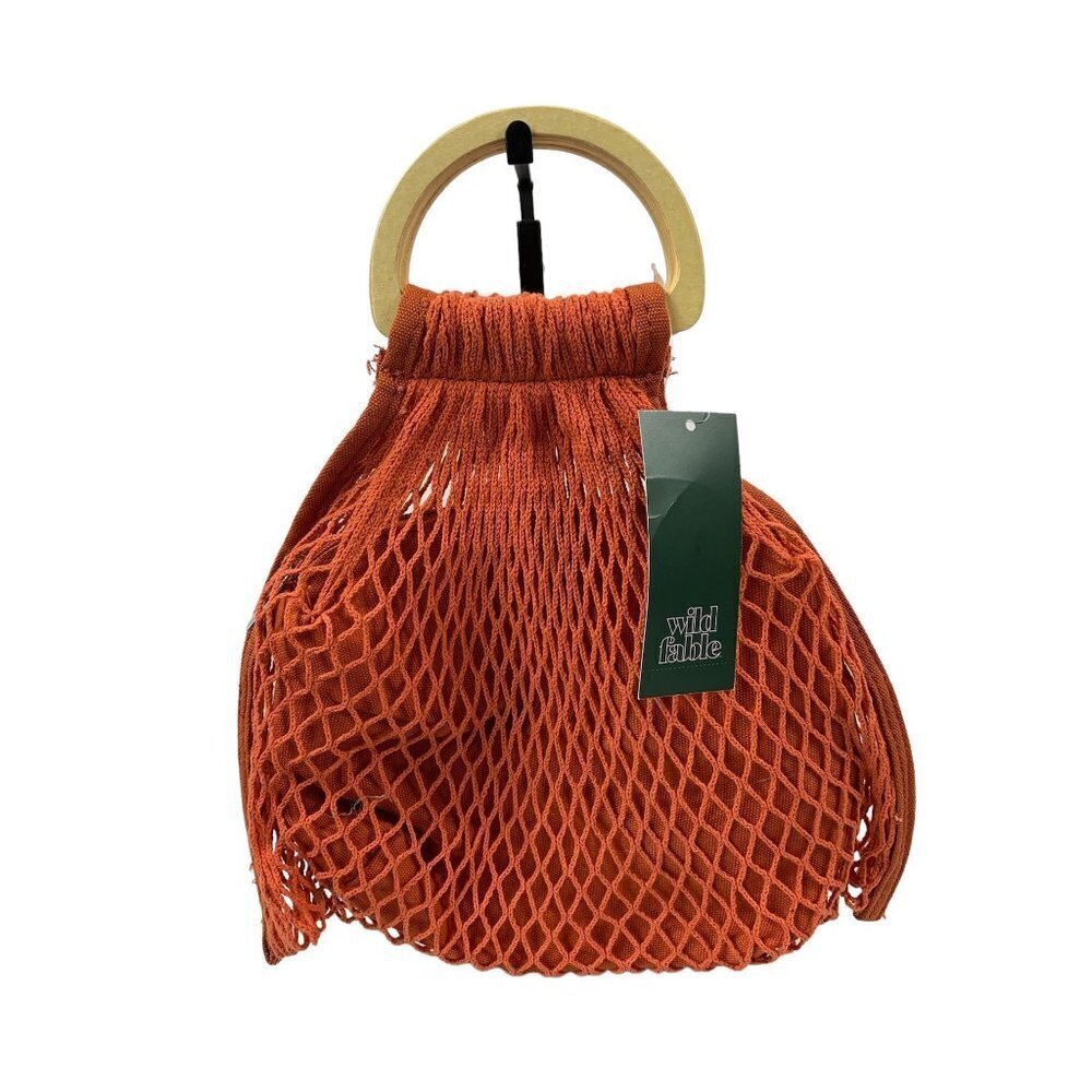 Wild Fable Women's Orange Knitted Handbag